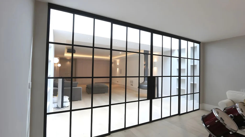 Aluminium Partition Installation